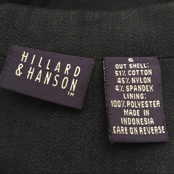 Hillard and Hanson dark blue denim look pant suit - Picture 8 of 8